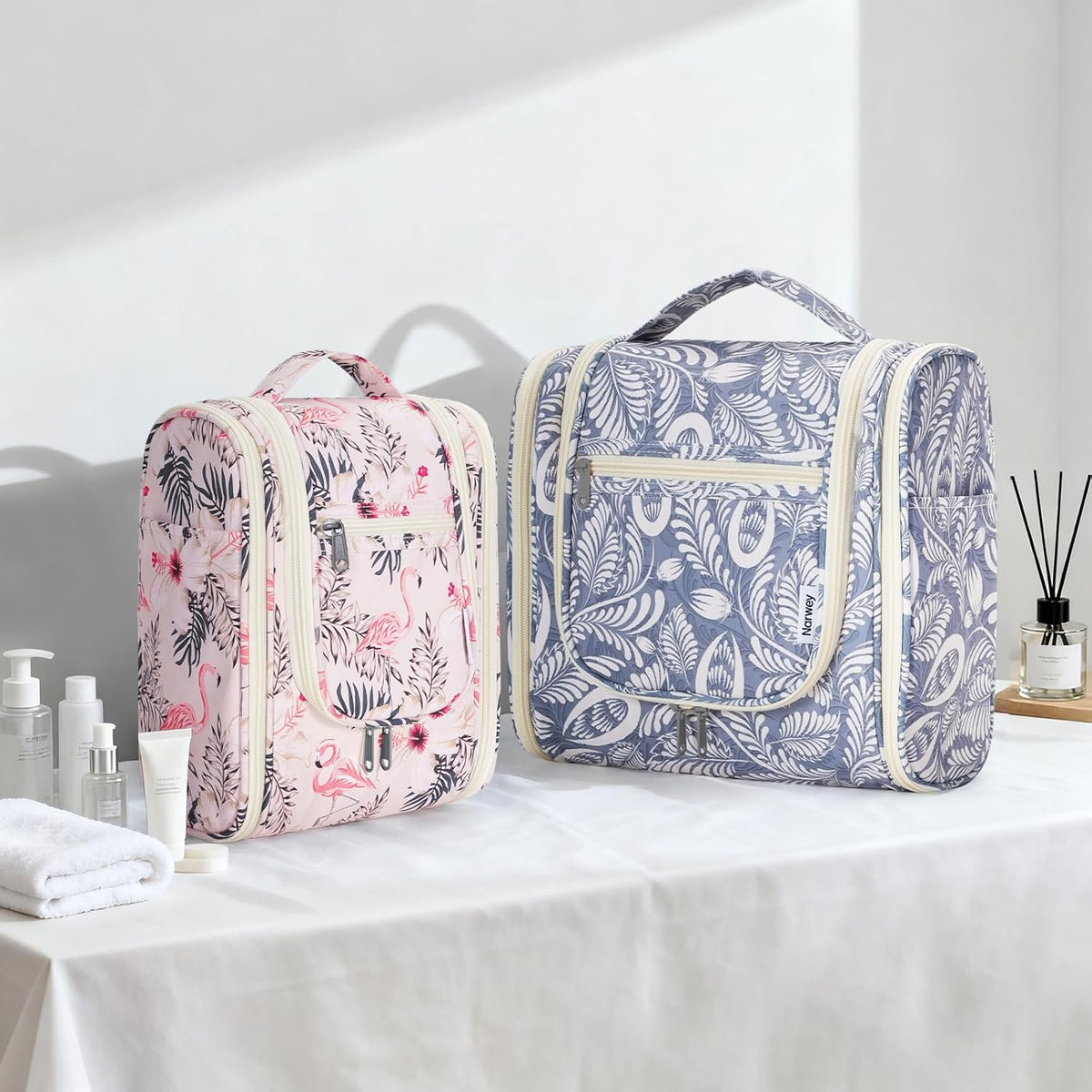 Hanging Toiletry Bags for Women, Travel Wash Bag for Toiletries