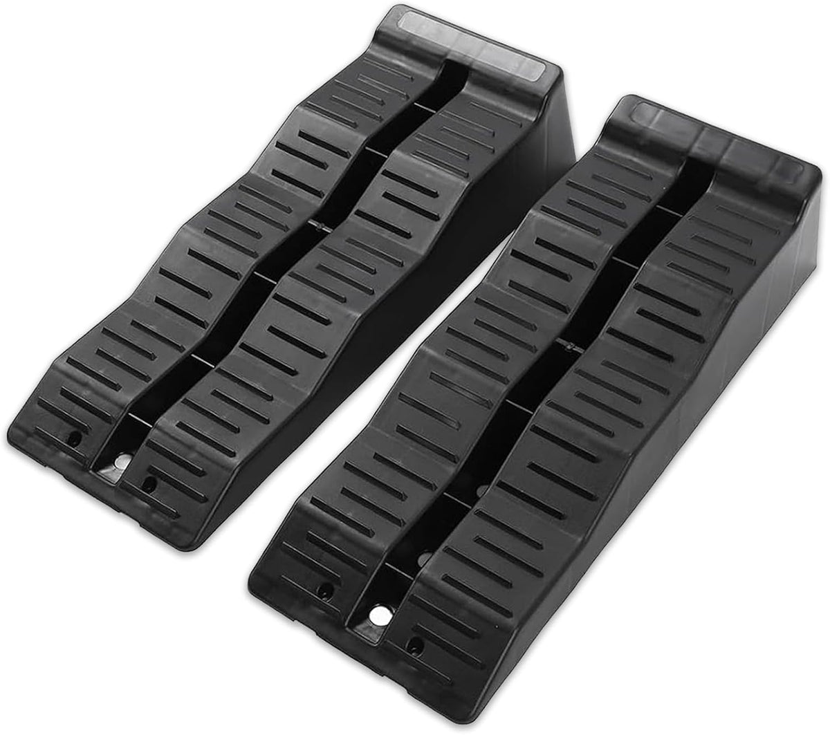 Motorhome Levelling Ramps with Carry Bag – pair of textured ramps on white