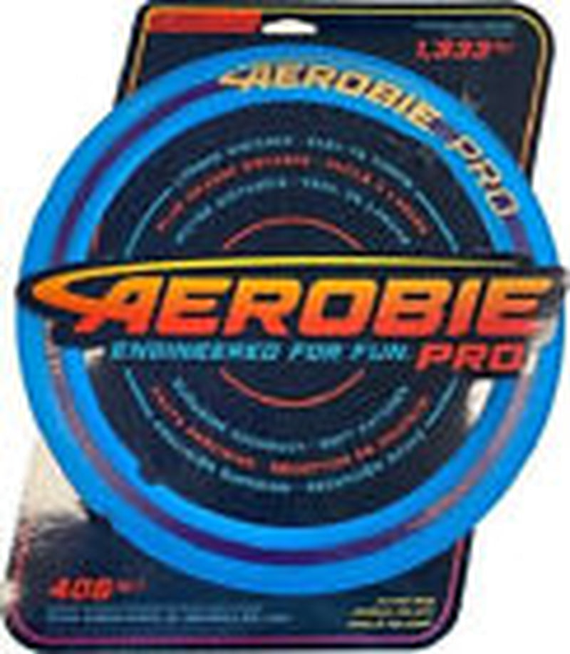 Aerobie Pro flying disc, engineered for fun, blue outdoor toy for van life adventures