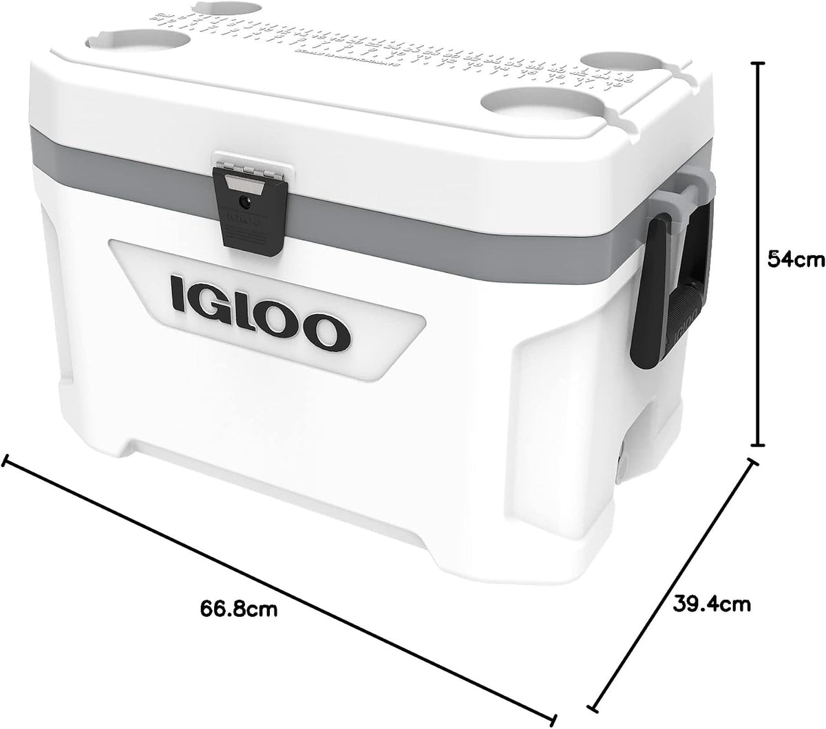 Marine Ultra Cool Box, White/Grey, 51 Litre