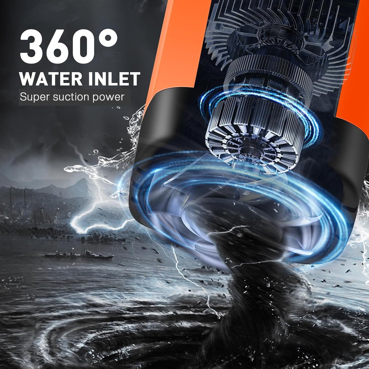 Upgrade Portable Camping Shower, 7800Mah Outdoor Electric Shower Rechargeable Pump with Intelligent Digital Display Temperature Display Shower Head for Camping, Hiking, Traveling