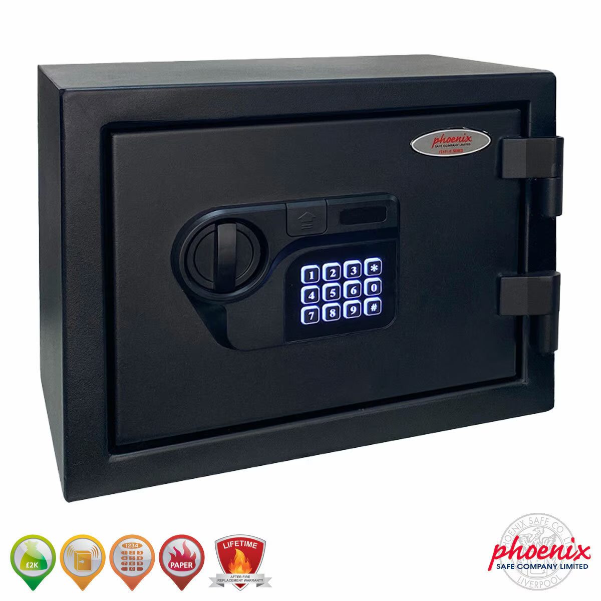 Phoenix digital safe with keypad, ideal for van life security and protecting valuables on adventures