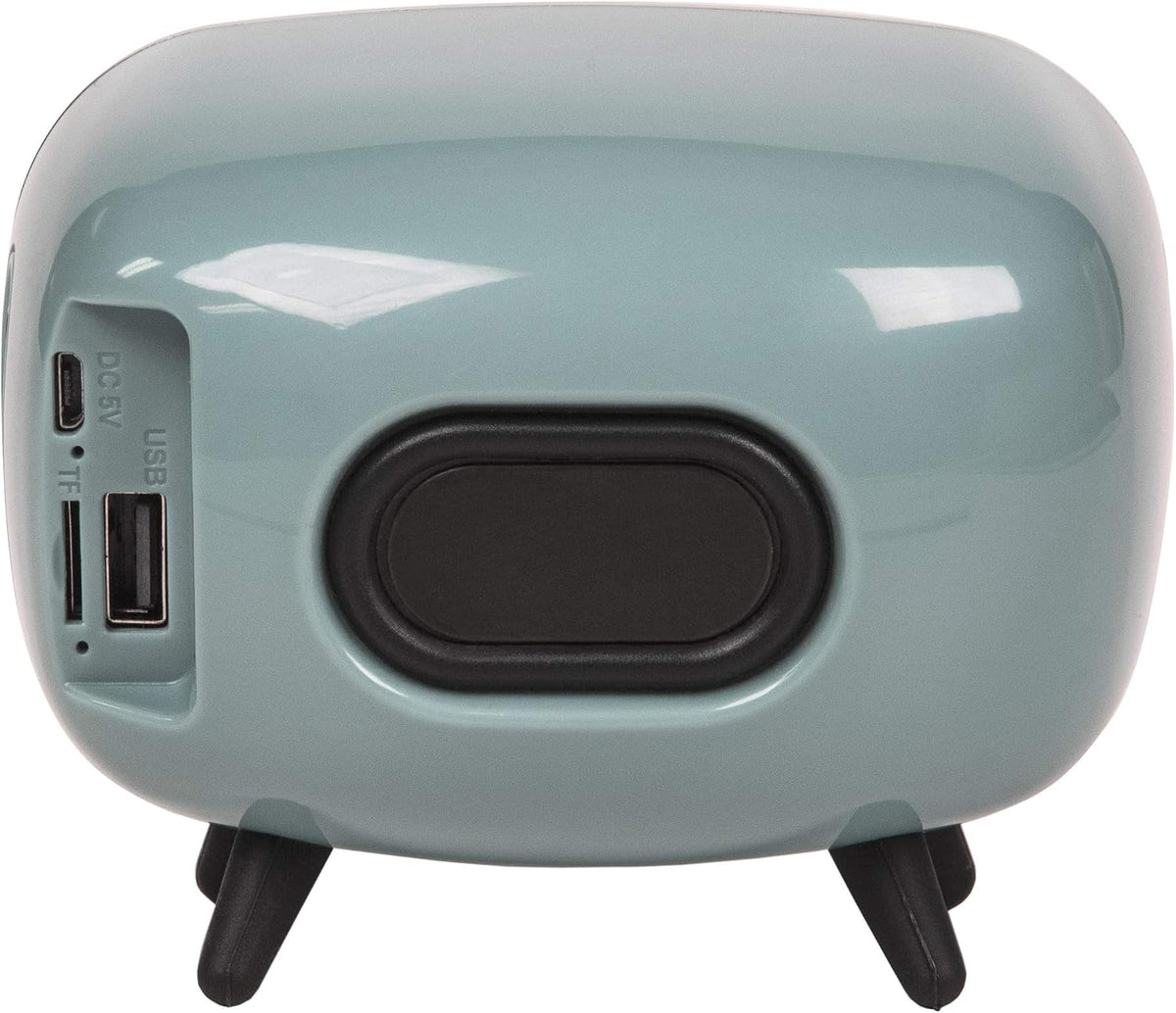 Rondo Retro Bluetooth Speaker - Portable Bluetooth Speaker Wireless, Rechargeable Battery, 3W Home, Outdoor Speaker, 27H Music Playtime, Microphone, Hands Free Calling, USB and Micro SD Ports