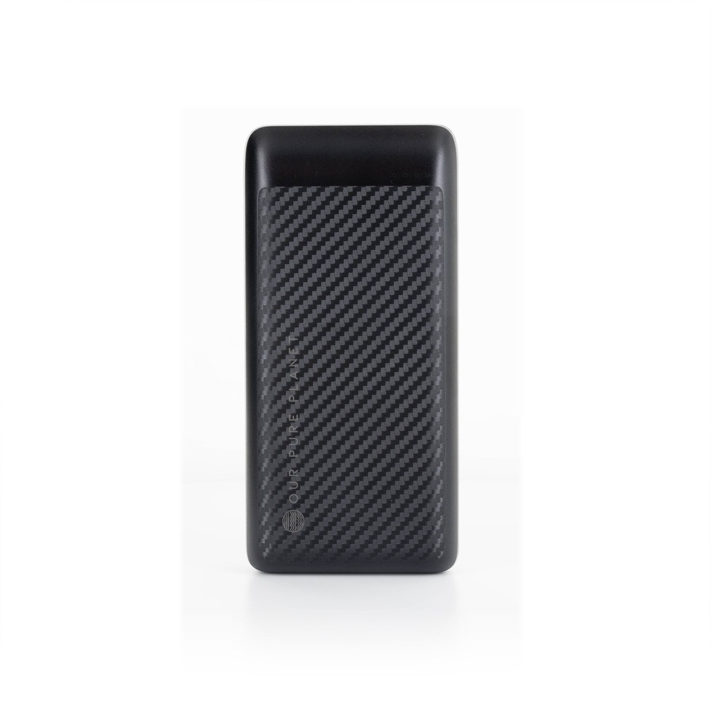 Black carbon fiber power bank for van life and outdoor adventures