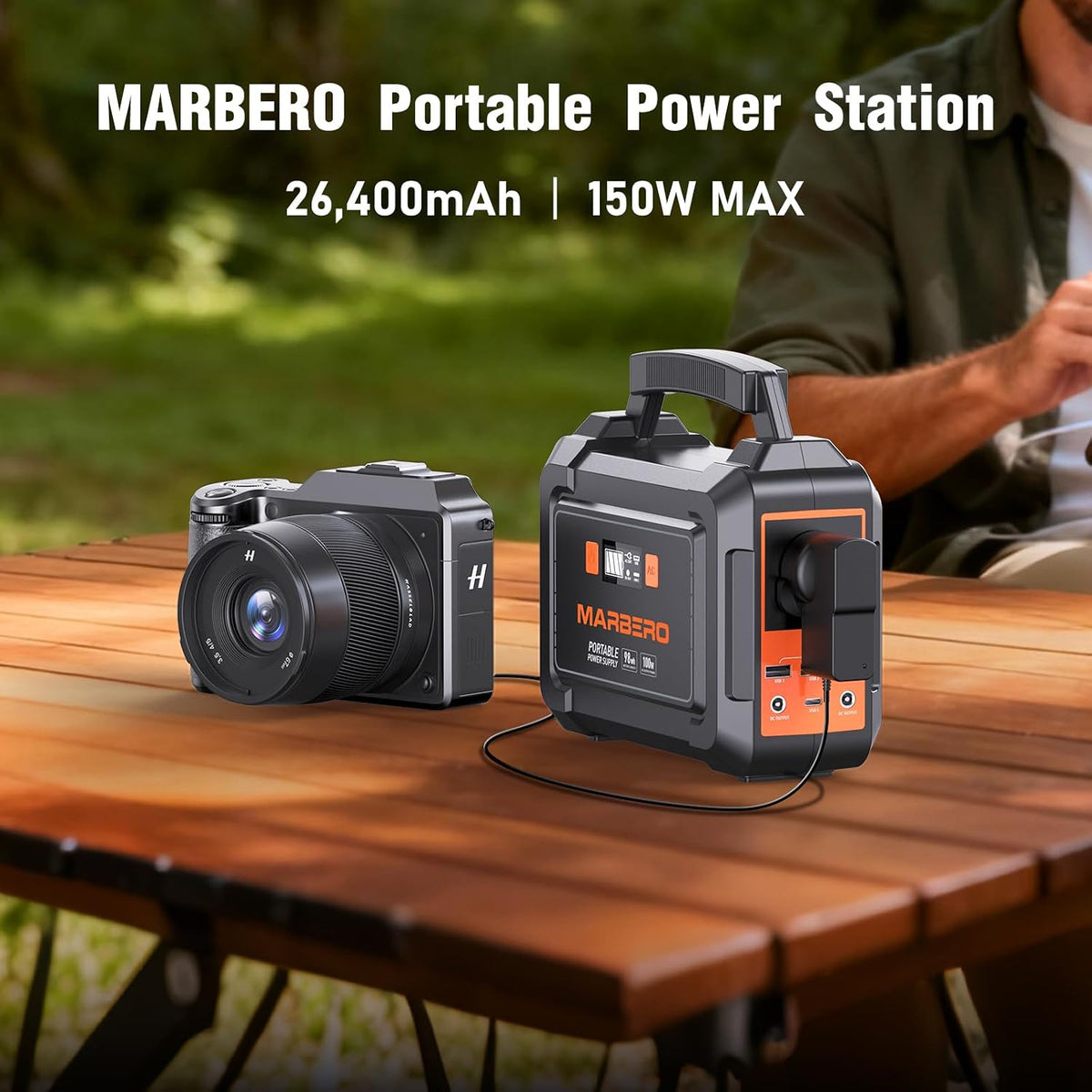 100W Portable Power Station 26,400Mah Power Bank with Plug Socket