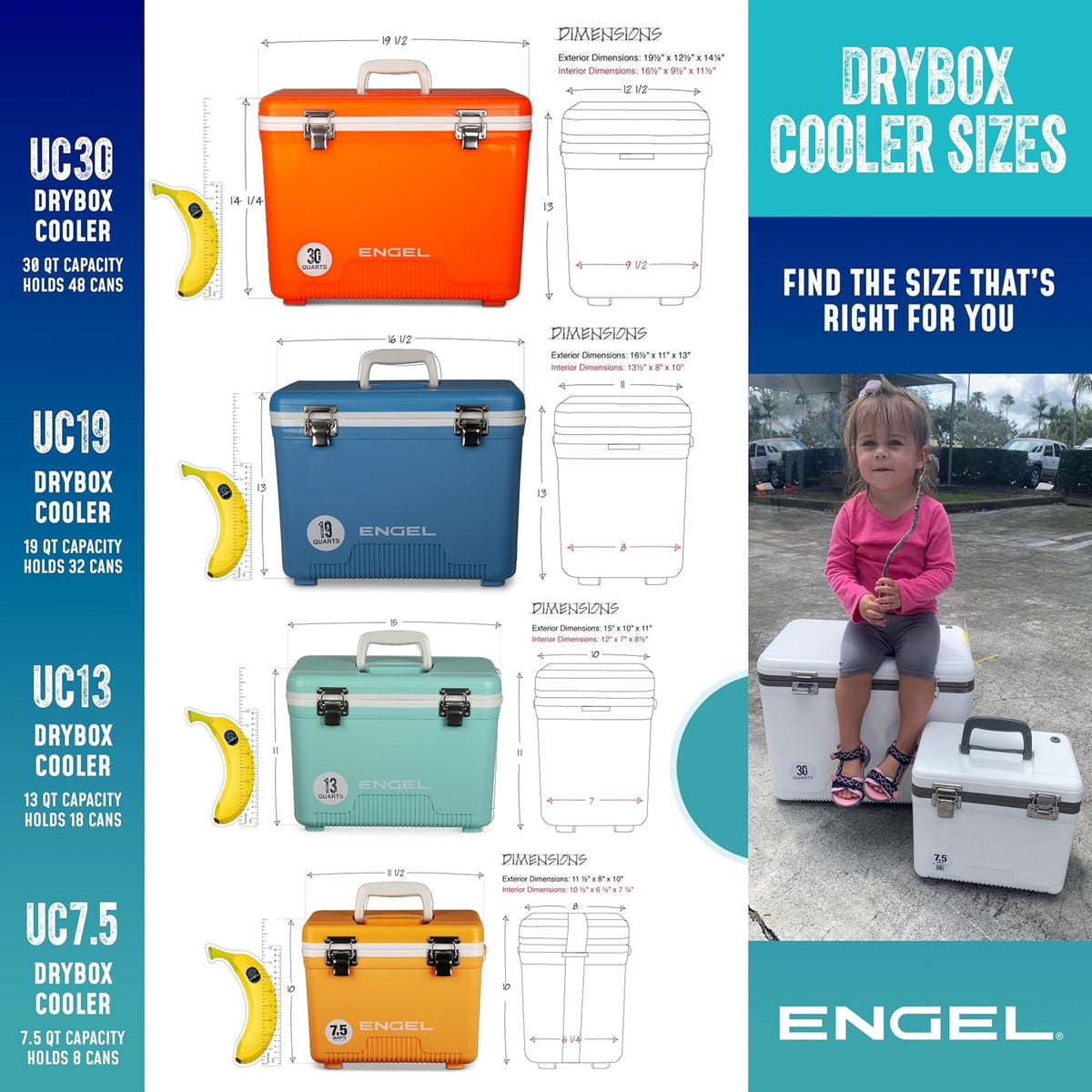 Cooler Box 18L Small Cool Box for Drinks and Food