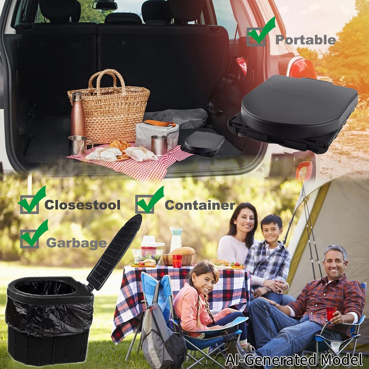 Portable Toilet, Camping Toilet, Camping WC