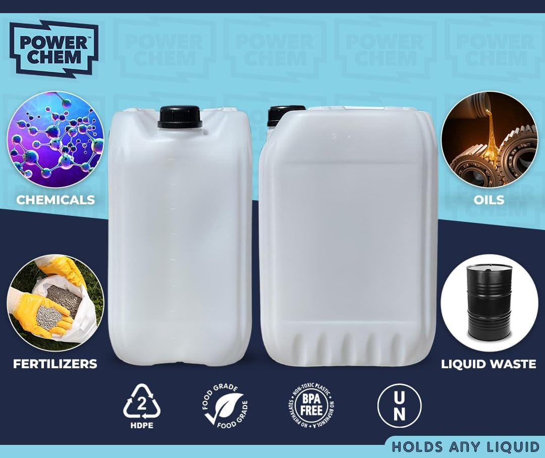 2 X 25L Water Container UN Food Grade Jerry Can Liquid Chemical DG Storage