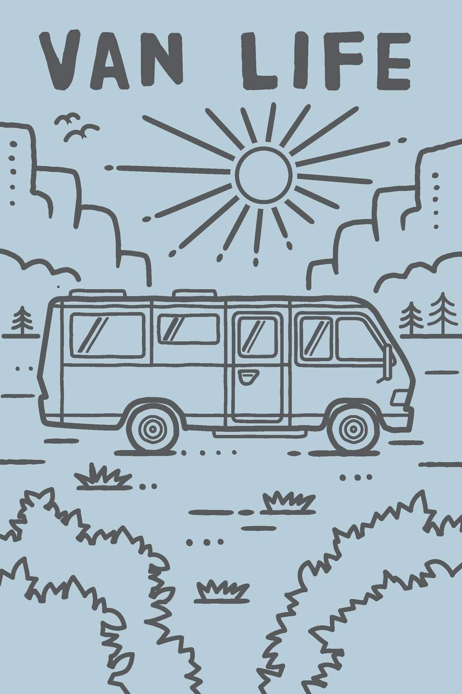 Van Life Journal – Retro Campervan Notebook – front cover