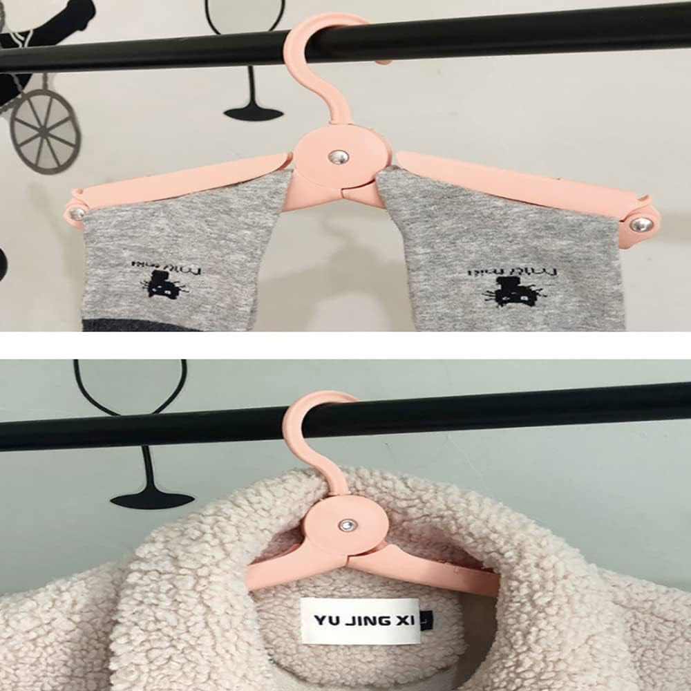 Folding Travel Clothes Hangers – Pack of 4 – hangers holding knitwear