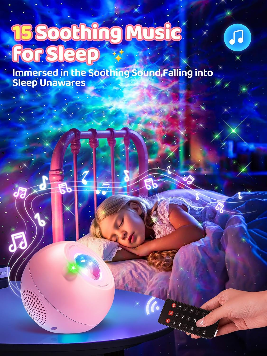 Galaxy Projector Lava Lamp, 15 Colors 15 White Noises+Bluetooth 4 5 6 7 8 9 10 11 Year Old Girls Gift for Girls Boys Gifts Baby Gifts Birthday Gifts for Women Gifts Room Decor
