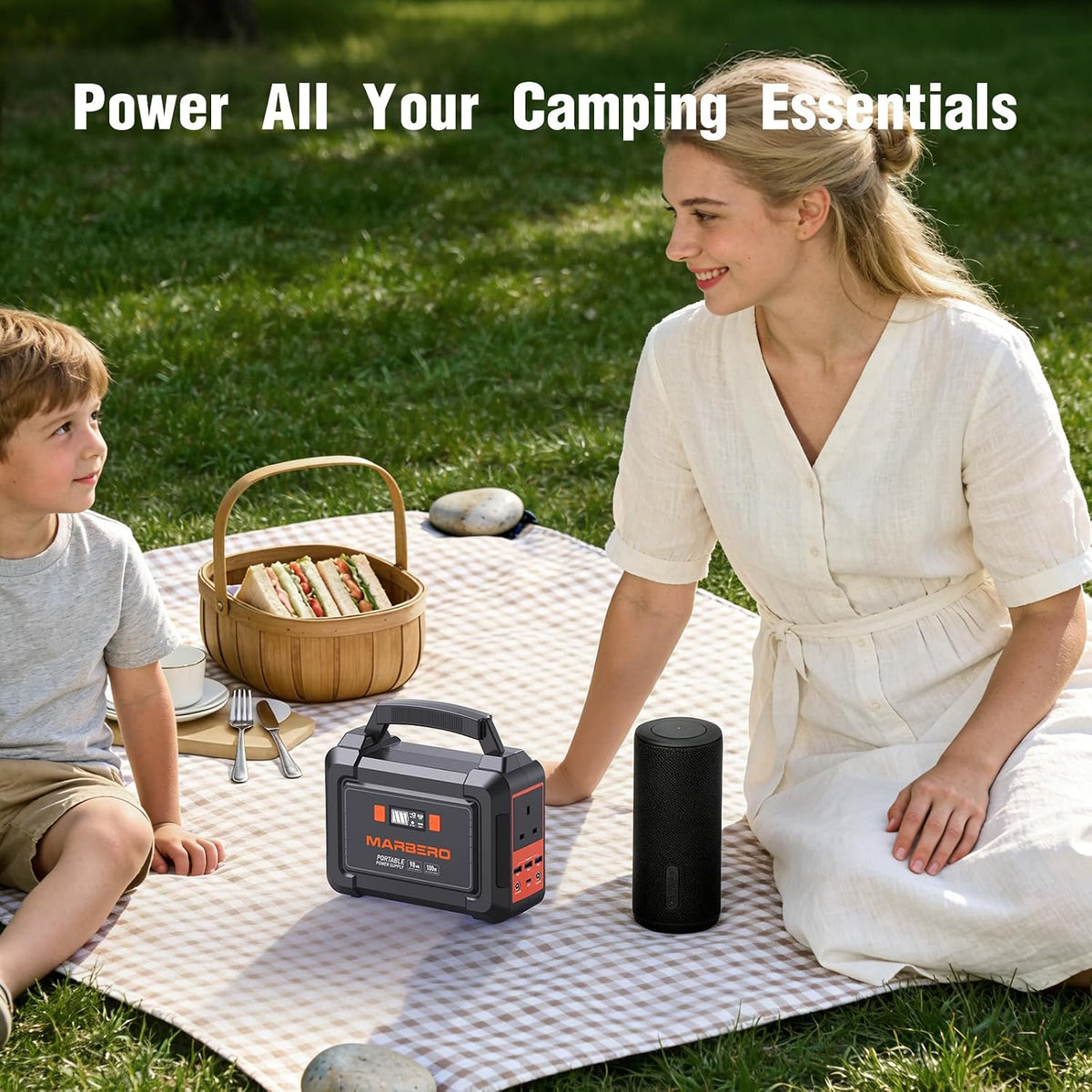 100W Portable Power Station 26,400Mah Power Bank with Plug Socket
