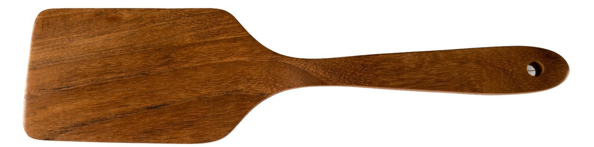 Wooden spatula for van life cooking, camper kitchen essential with hanging hole