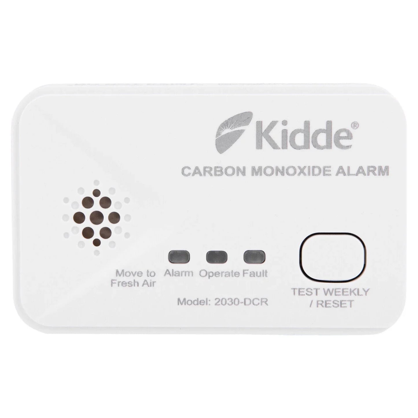 Kidde carbon monoxide alarm for van life safety, model 2030-DCR with test/reset button