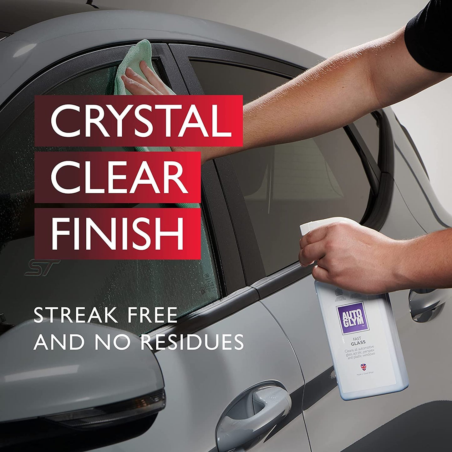 AutoGlym Fast Glass cleaner for streak-free, crystal clear car windows and van life essentials