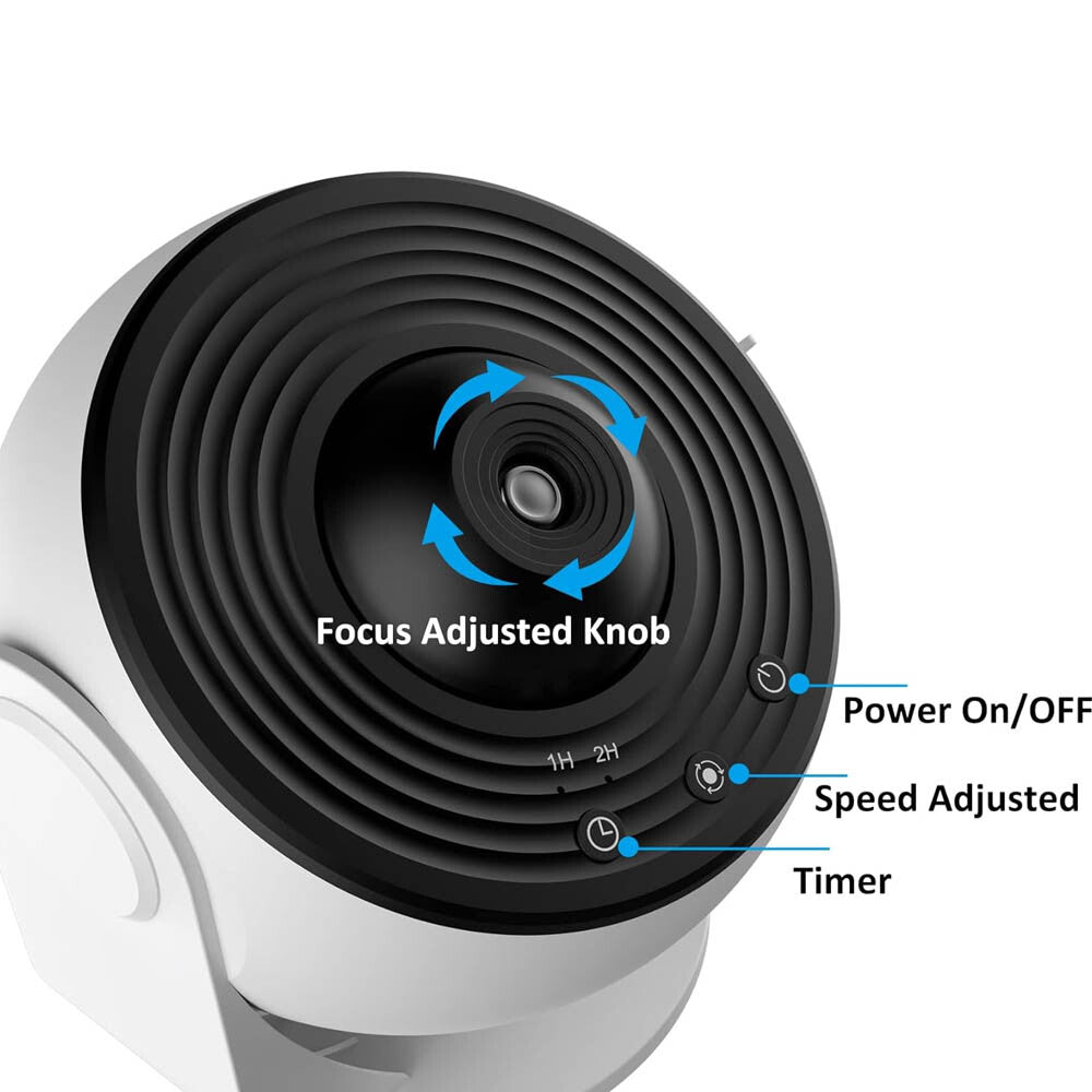 Compact van life fan with focus, speed, and timer controls for camper van ventilation