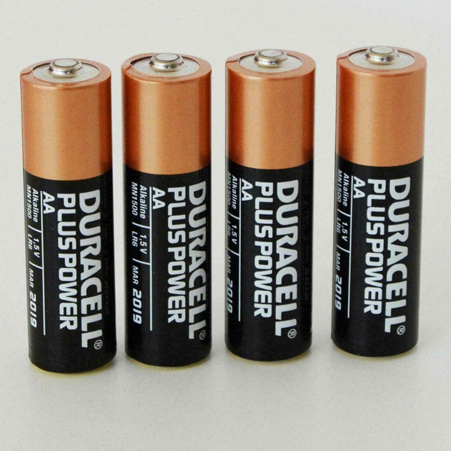 Four Duracell AA alkaline batteries for van life essentials and outdoor gear