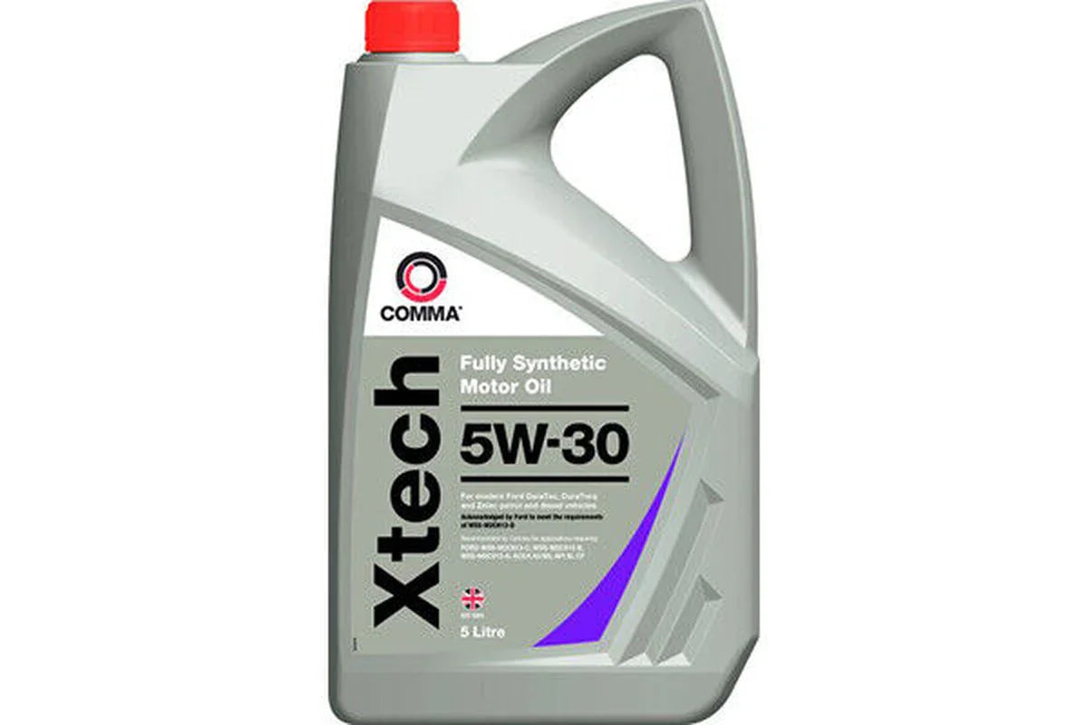 COMMA Xtech 5W-30 fully synthetic motor oil 5L for van life vehicle maintenance
