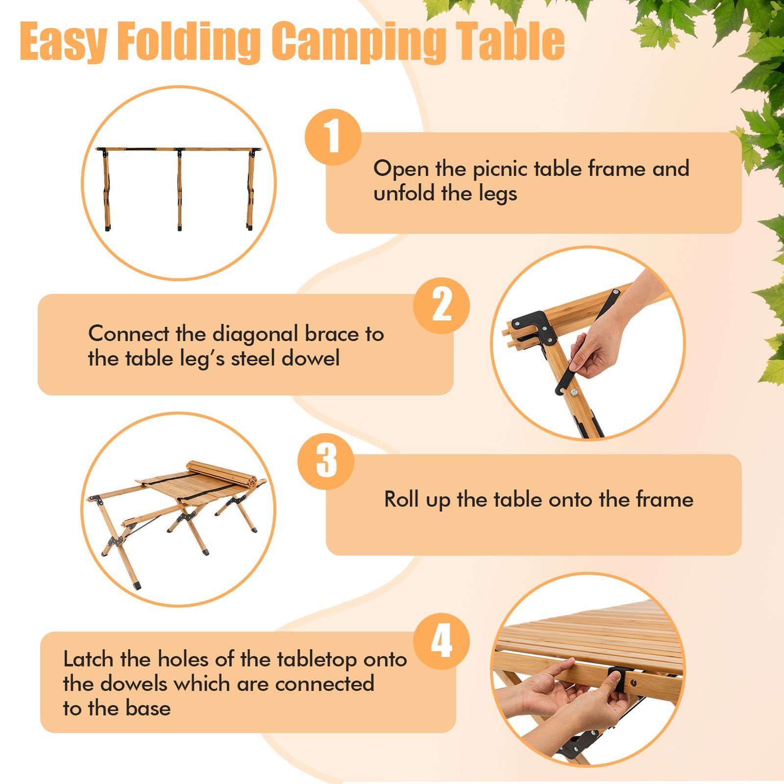 Easy folding camping table setup guide for van life and outdoor adventures