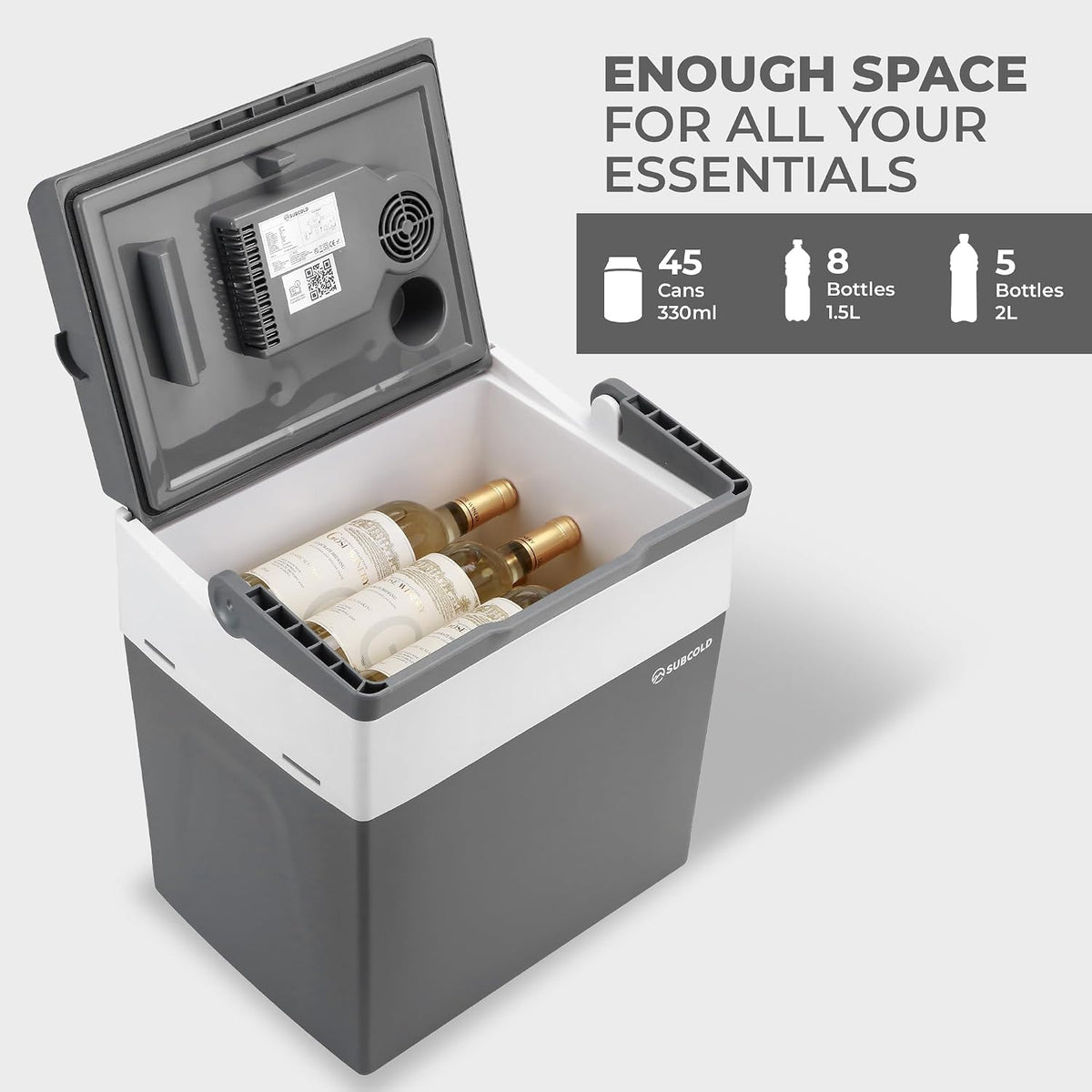 Euro30 Electric Cool Box | 28L | 12V/240V | Holds 45 Cans