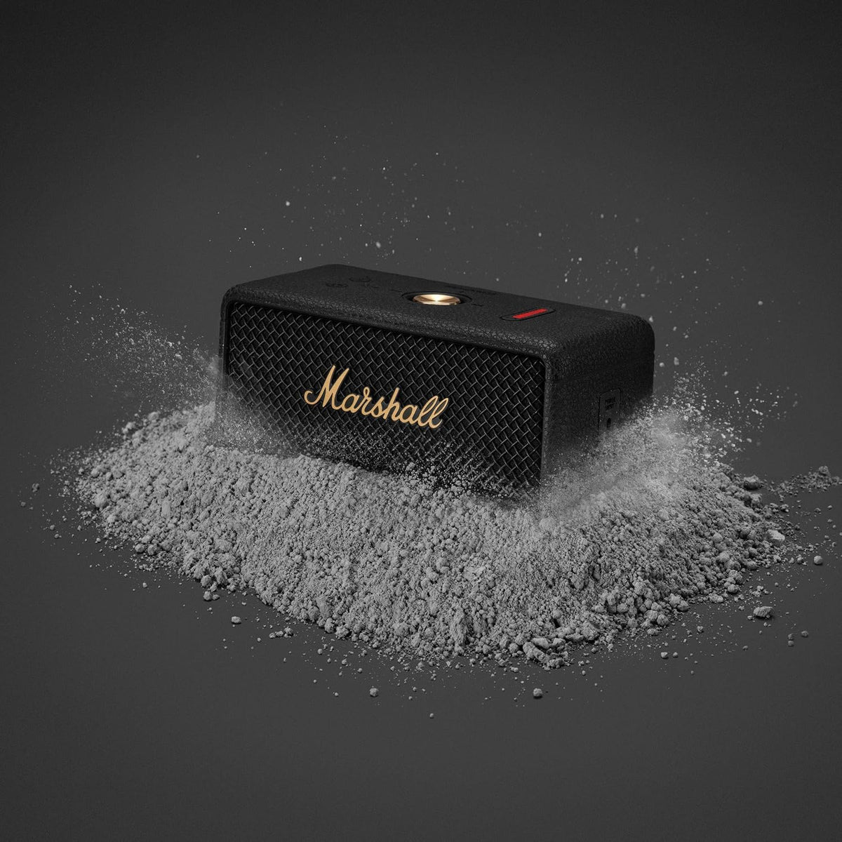 Marshall Emberton III Portable Bluetooth Speakers, Wireless, IP67 Rating Dust & Water Resistant, 32+ Hours Playtime, Quick Charge - Black & Brass