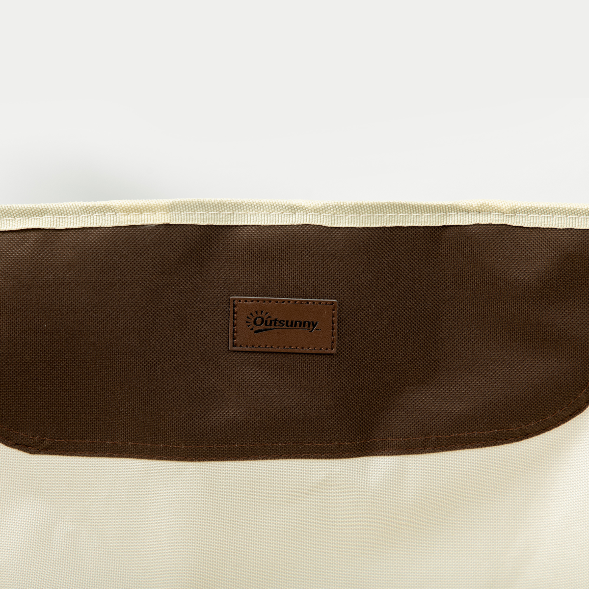 Outsunny canvas bag with brown and cream panels, ideal for van life and outdoor adventures
