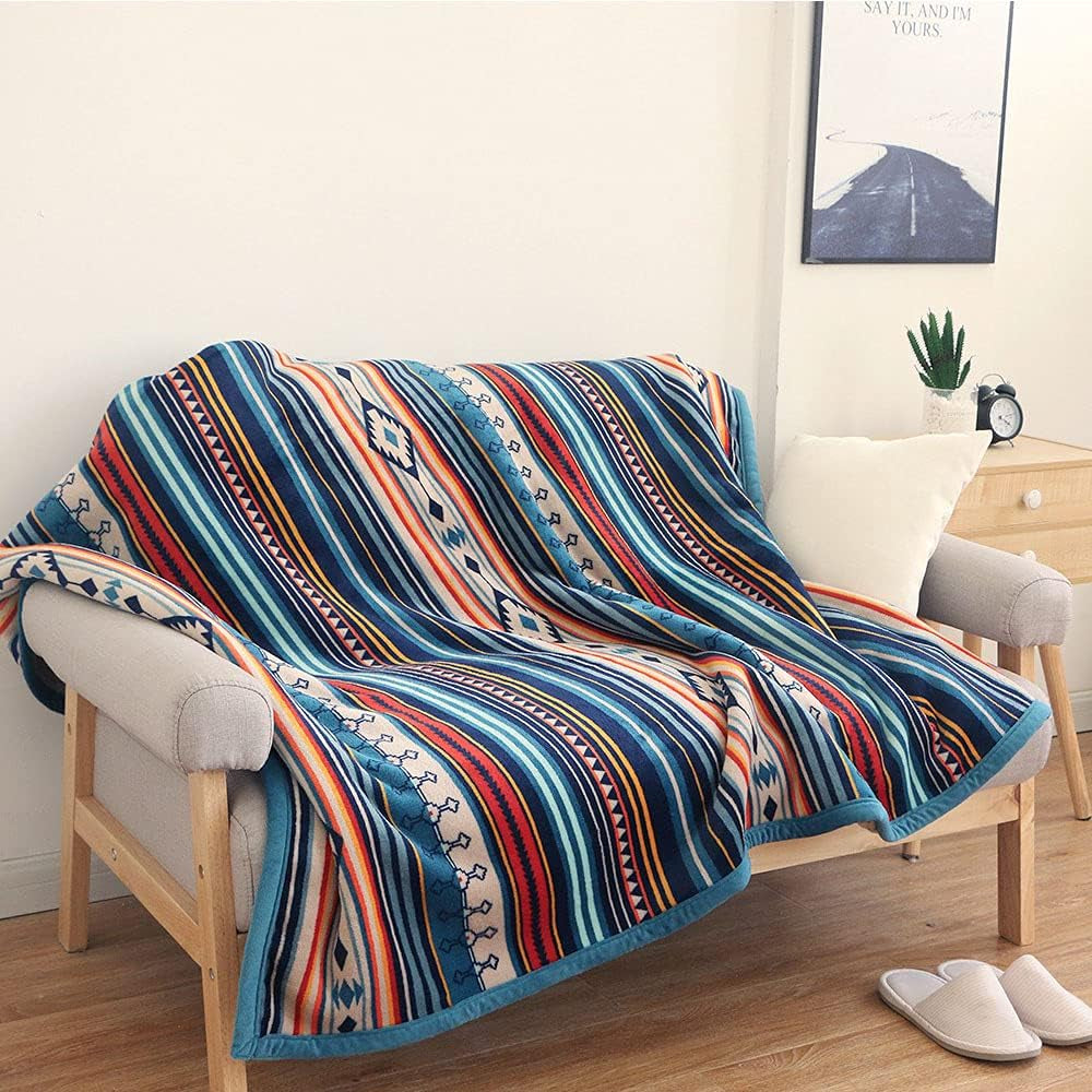 Throw Blanket, Fluffy Soft Couch Blanket Warm Bed Blanket 127X152Cm