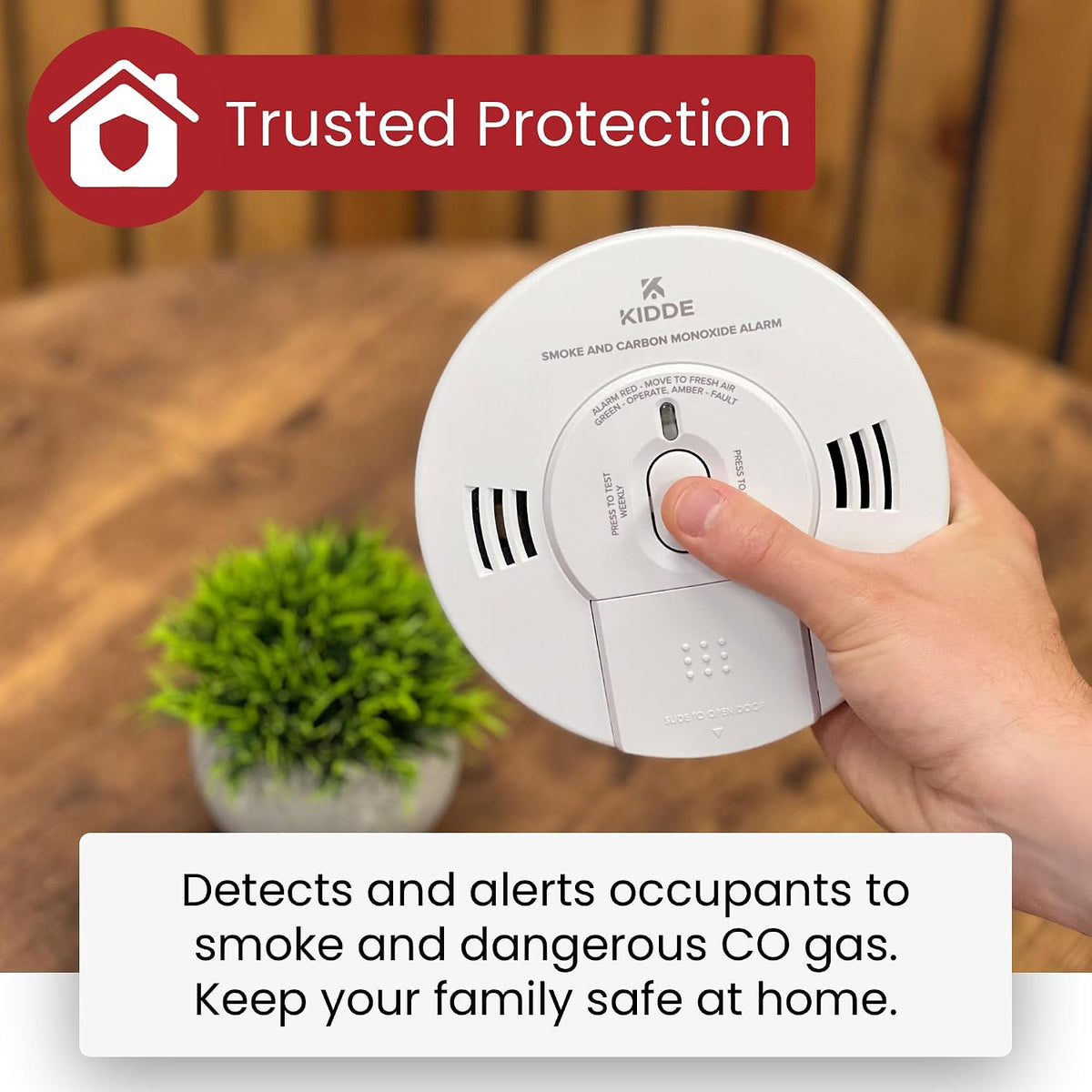 10SCO Combination Smoke and Carbon Monoxide Alarm with Voice Notification, White