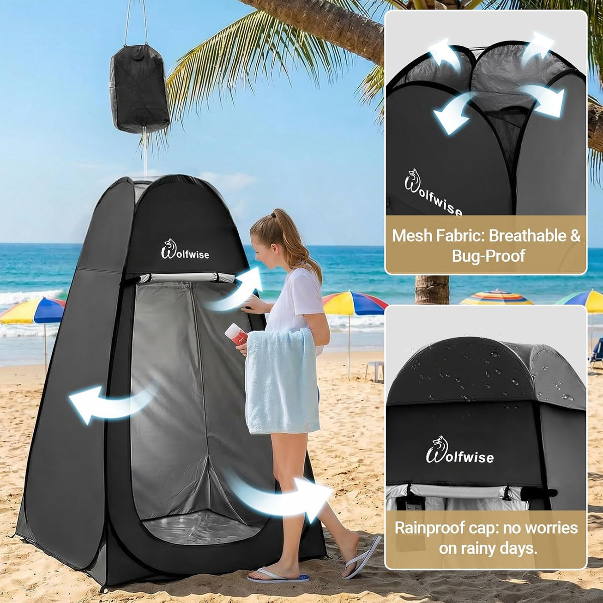 Wolfwise Pop-Up Privacy Tent – view 4