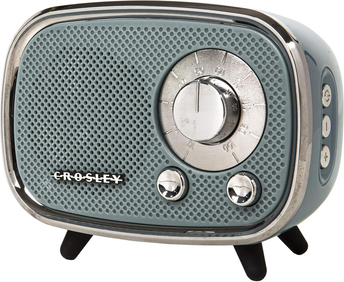 Rondo Retro Bluetooth Speaker - Portable Bluetooth Speaker Wireless, Rechargeable Battery, 3W Home, Outdoor Speaker, 27H Music Playtime, Microphone, Hands Free Calling, USB and Micro SD Ports