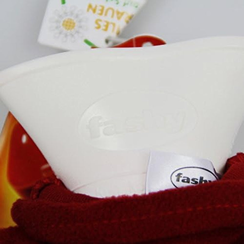 White Fashy silicone funnel for van life kitchen essentials, compact and portable