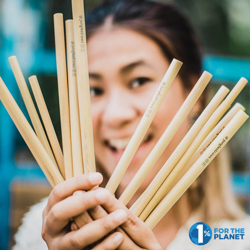 Eco-friendly bamboo straws for van life adventures, sustainable travel gear