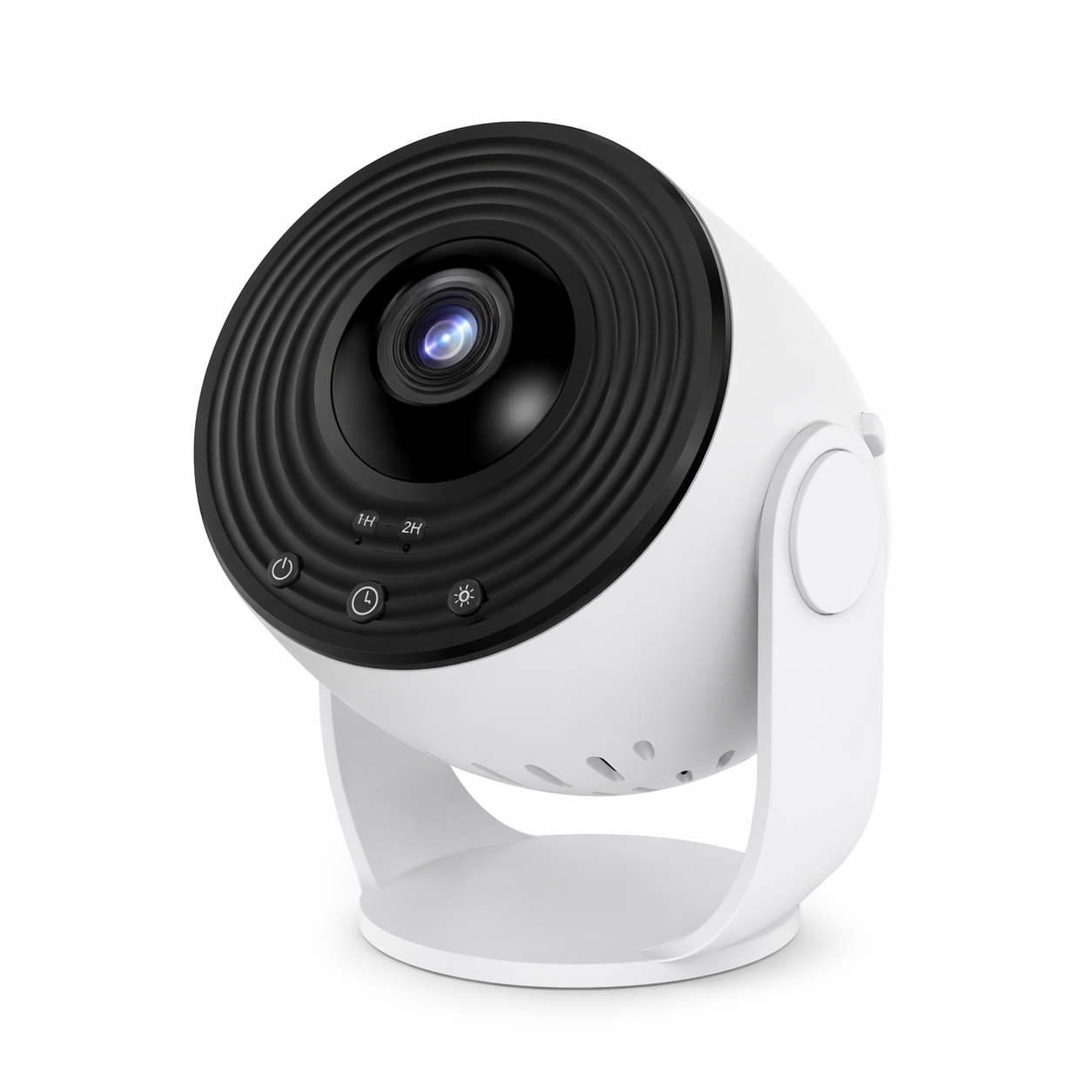 Compact van life security camera with night vision and timer controls for camper van safety