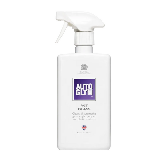 AutoGlym Fast Glass cleaner for automotive glass, acrylic & plastic windows, UK-made van life essential