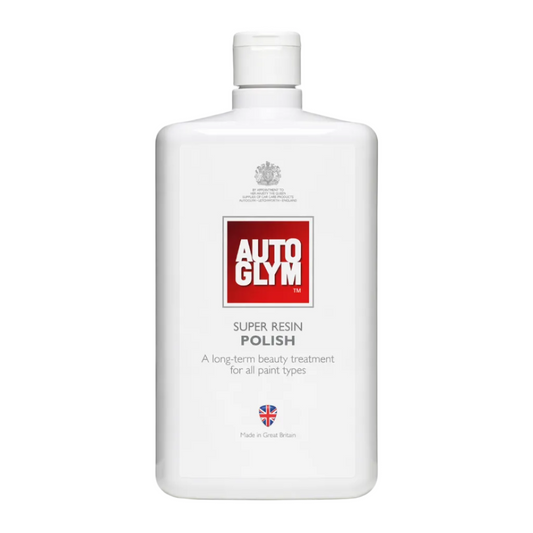 Autoglym Super Resin Polish for all paint types, UK-made car care essential for van life and outdoor adventures