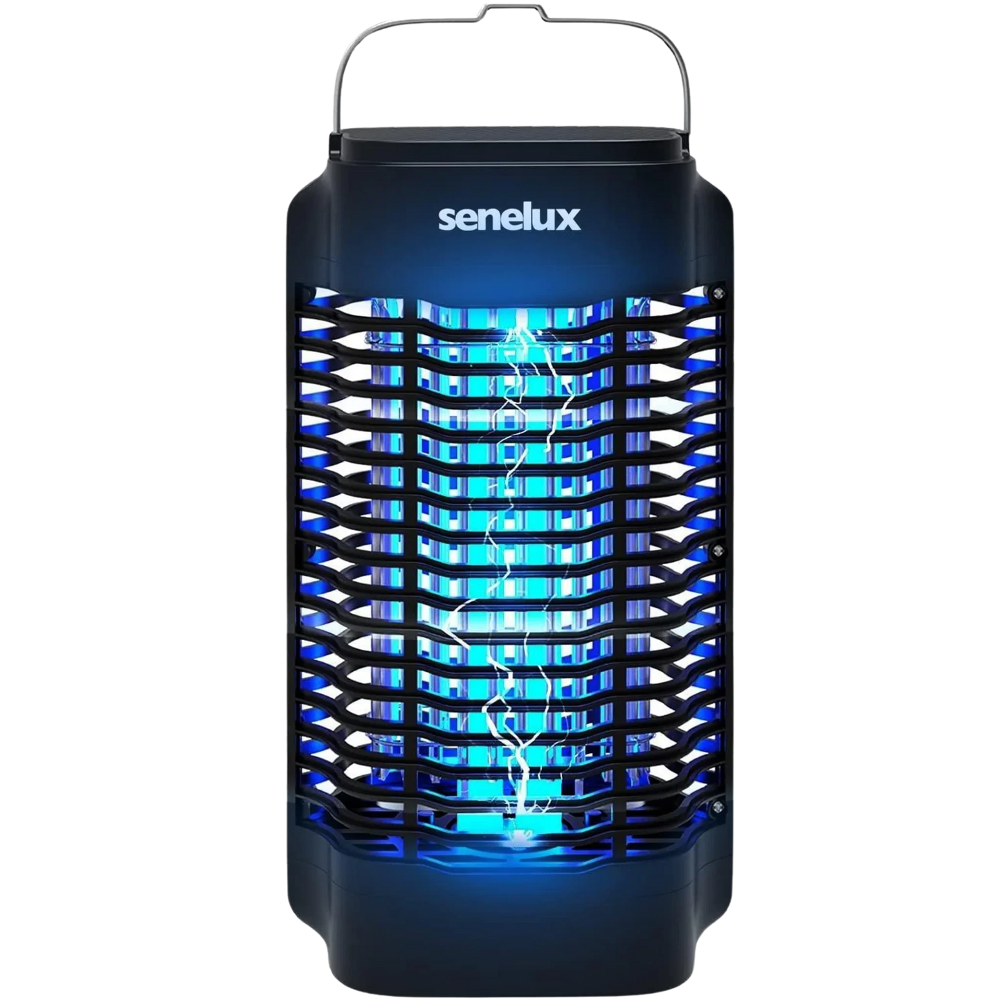Senelux electric bug zapper with blue UV light, ideal for van life and outdoor adventures