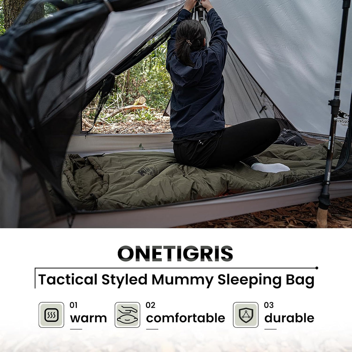 Bushcrafter’S Sleeping Bags, Mummy Sleeping Bag for Camping Hiking Backpacking, Survival Gear