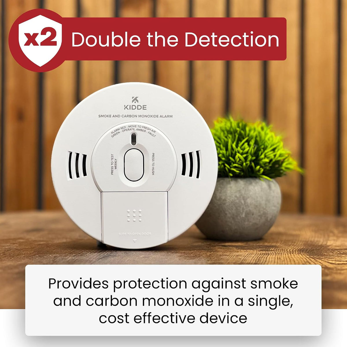10SCO Combination Smoke and Carbon Monoxide Alarm with Voice Notification, White