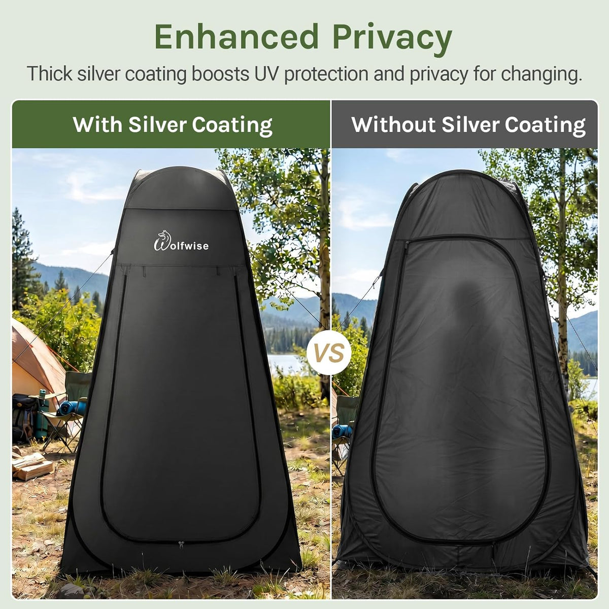 Wolfwise Pop-Up Privacy Tent – view 3