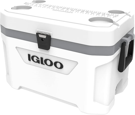 Marine Ultra Cool Box, White/Grey, 51 Litre
