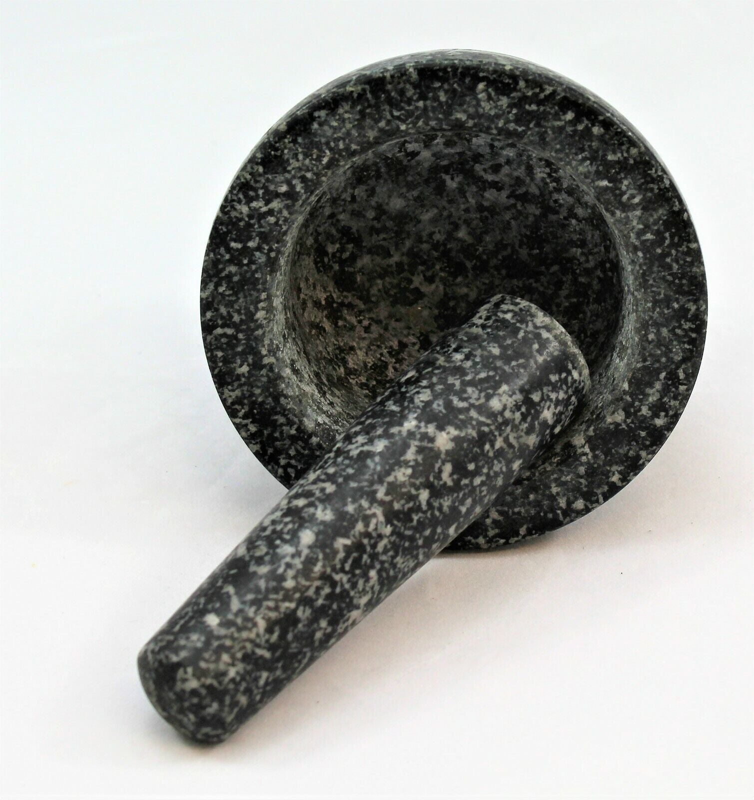 Granite mortar and pestle for van life cooking, outdoor kitchen essential