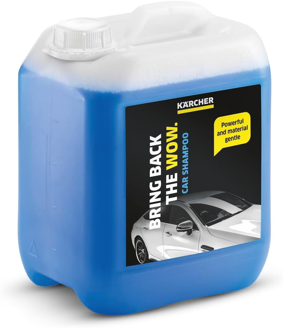 Kärcher car shampoo for van life cleaning, powerful yet material gentle, blue 5L jug