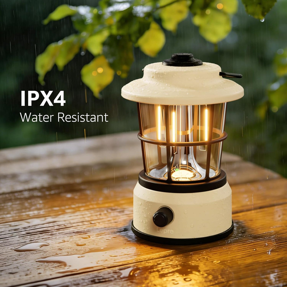 Rechargeable Camping Lantern, 3600Mah Retro Dimmable Tent Light