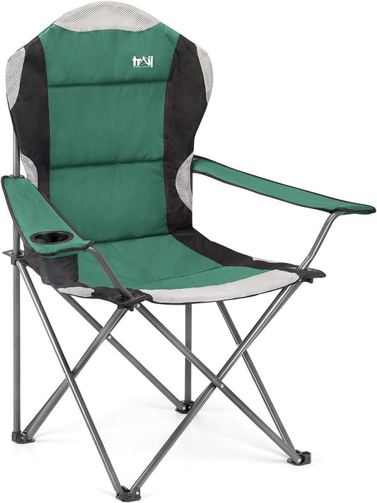 Trail Kestrel High Back Camping Chair, Green