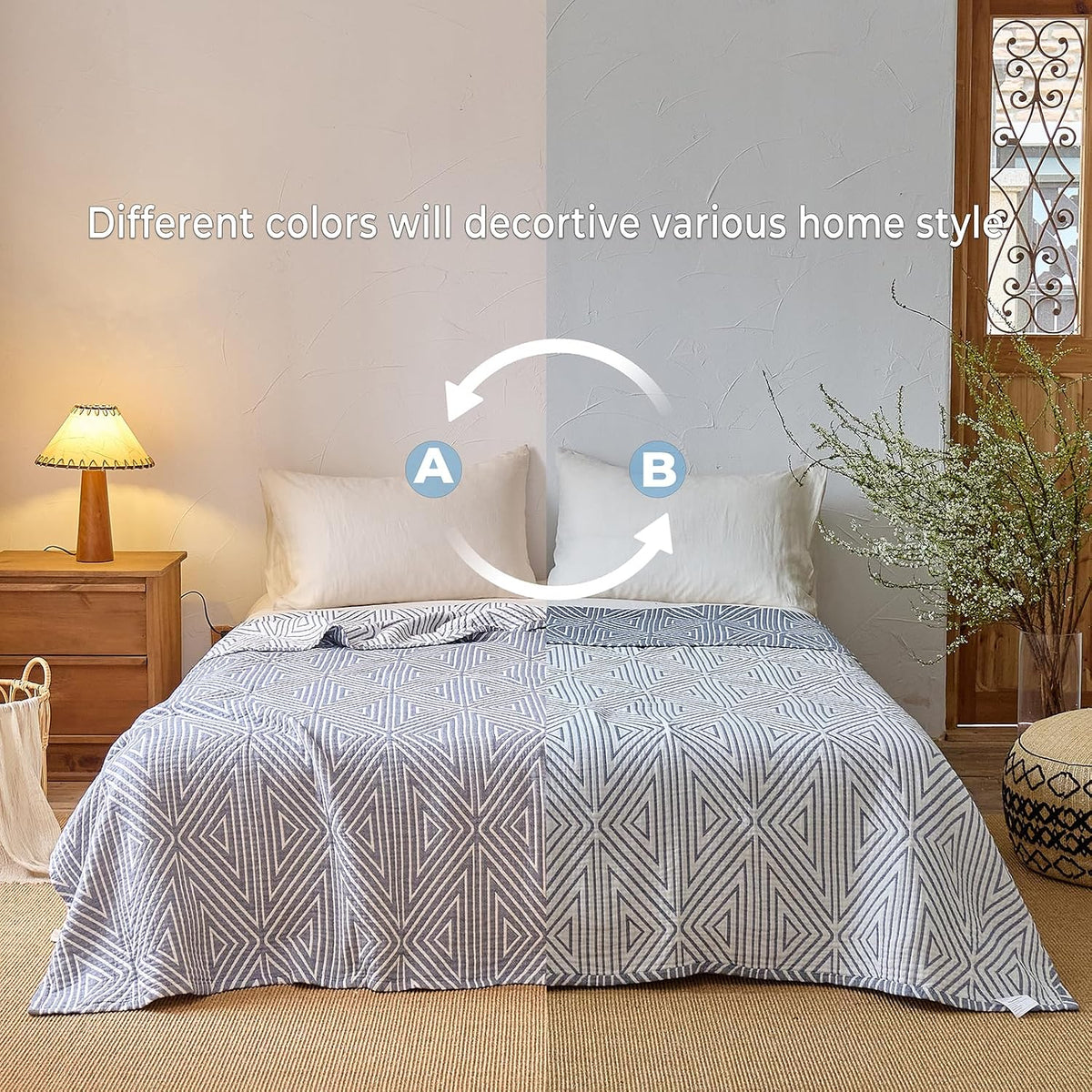 Muslin Throw Blanket,Sofa Throws Large 3 Seater