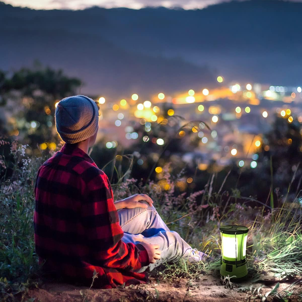 LE 3 in 1 Camping Lantern with 2 Detachable Torches, Rechargeable & Battery