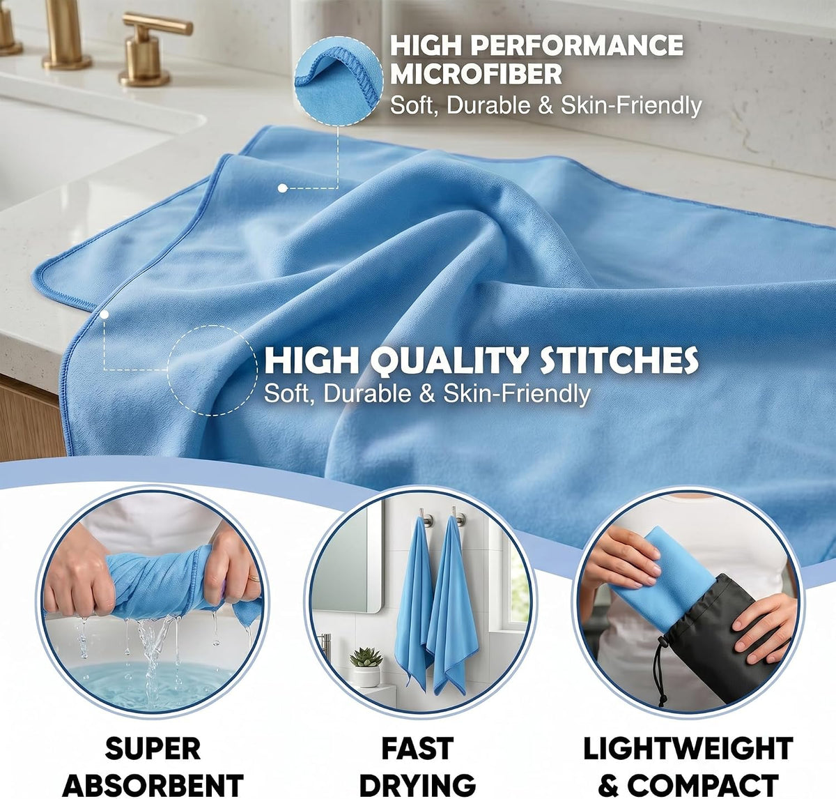 Microfibre Towel Extra Large – 180 x 90cm