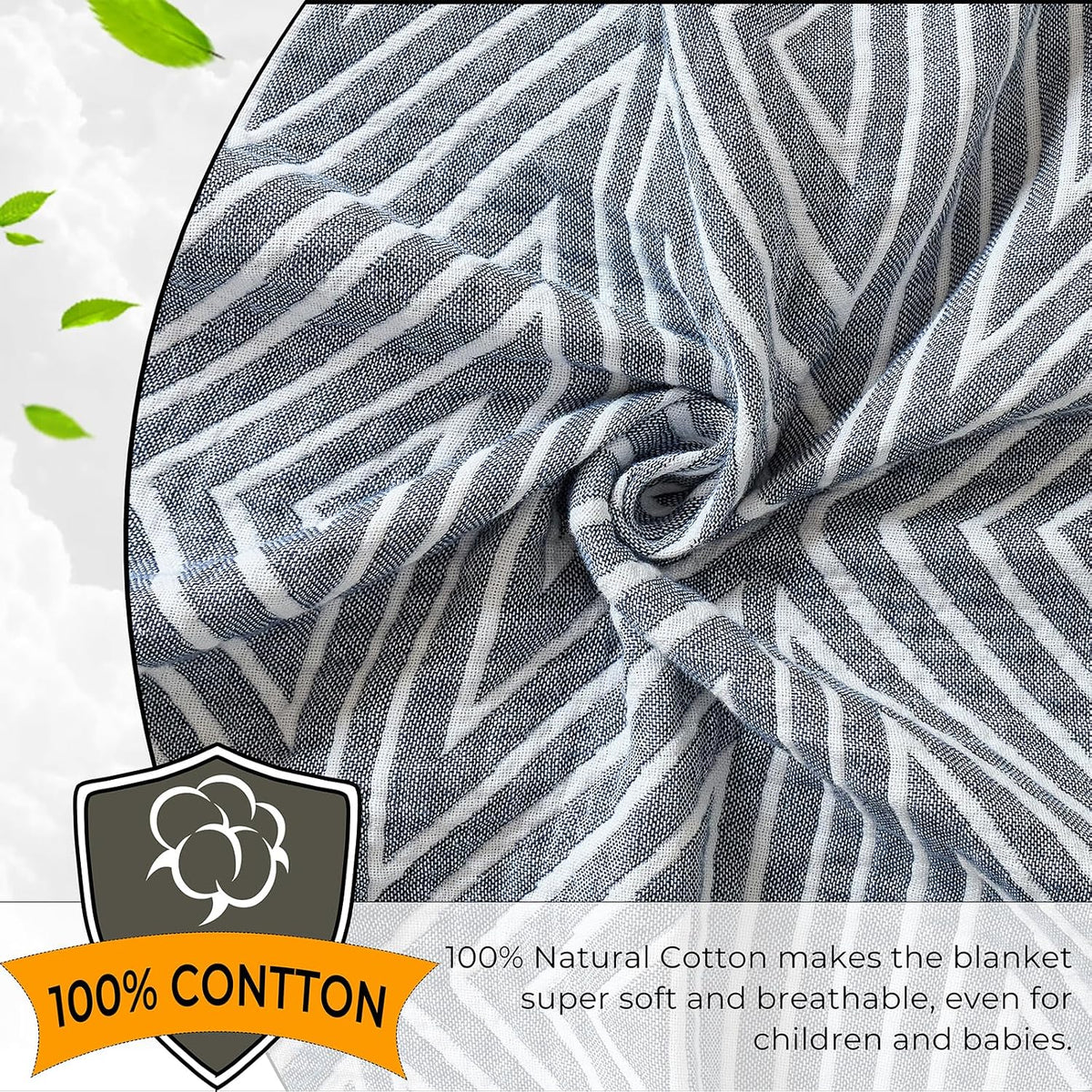 Muslin Throw Blanket,Sofa Throws Large 3 Seater