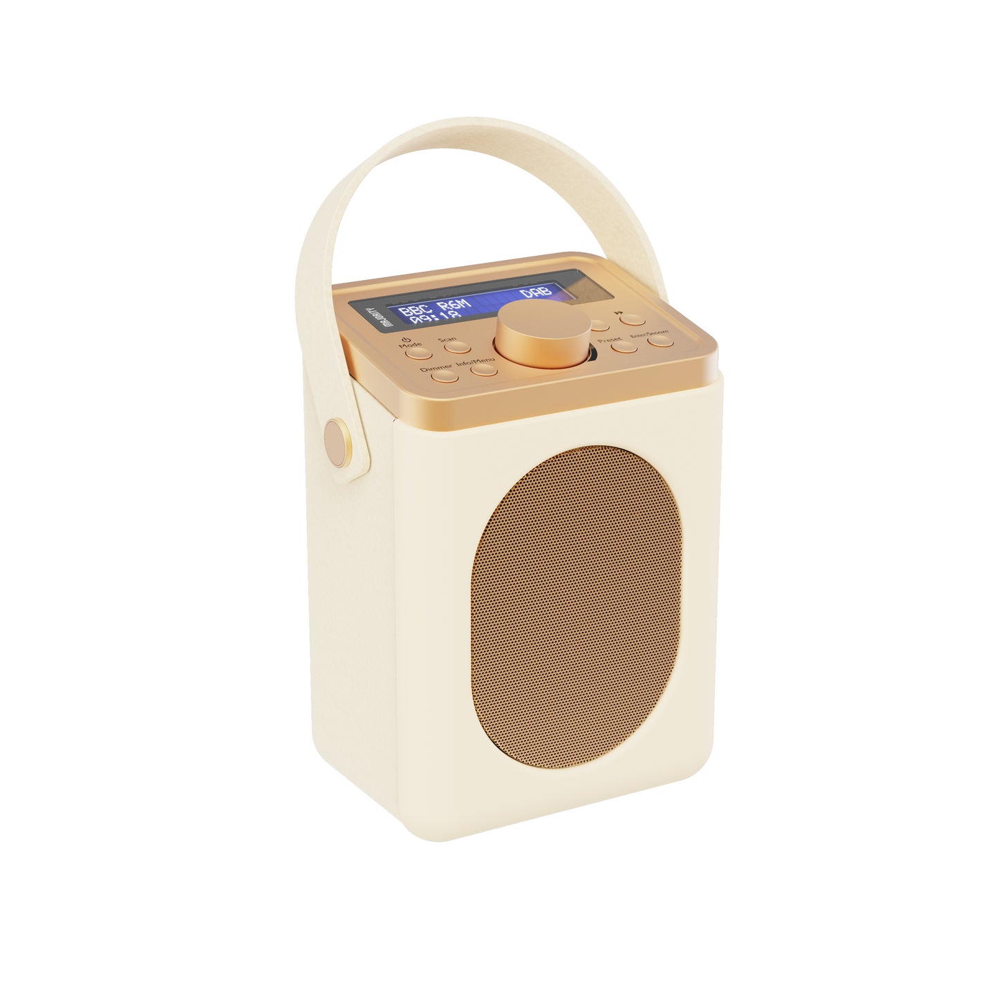 Portable DAB radio with handle, ideal for van life and outdoor adventures