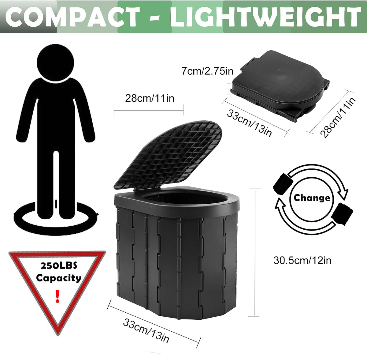 Portable Toilet, Camping Toilet, Camping WC